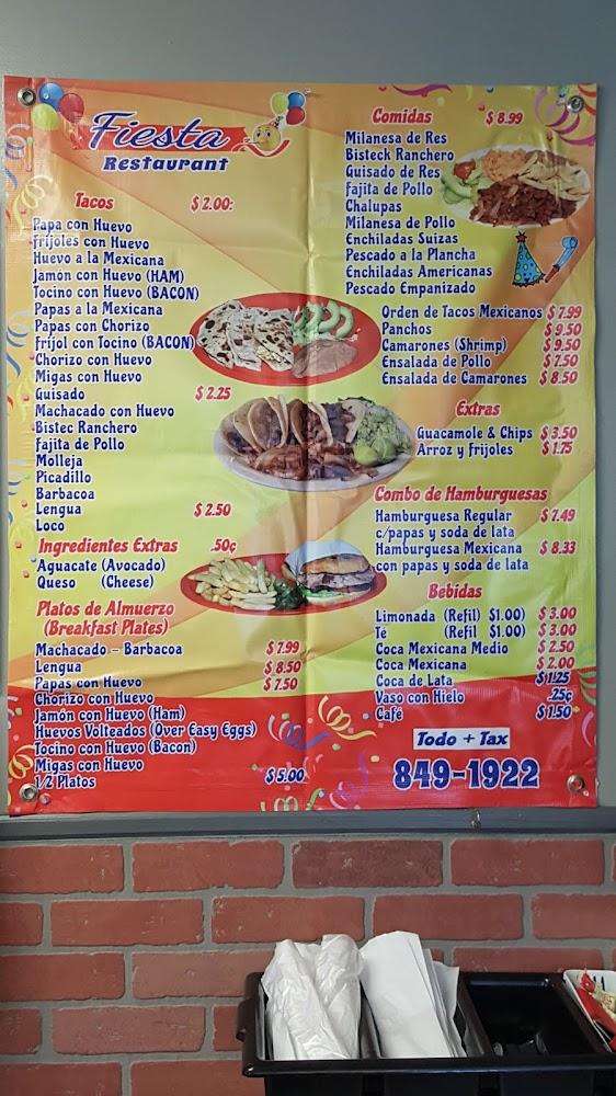 Fiesta Restaurant Menu image 4
